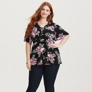 Torrid Floral Shirt 2